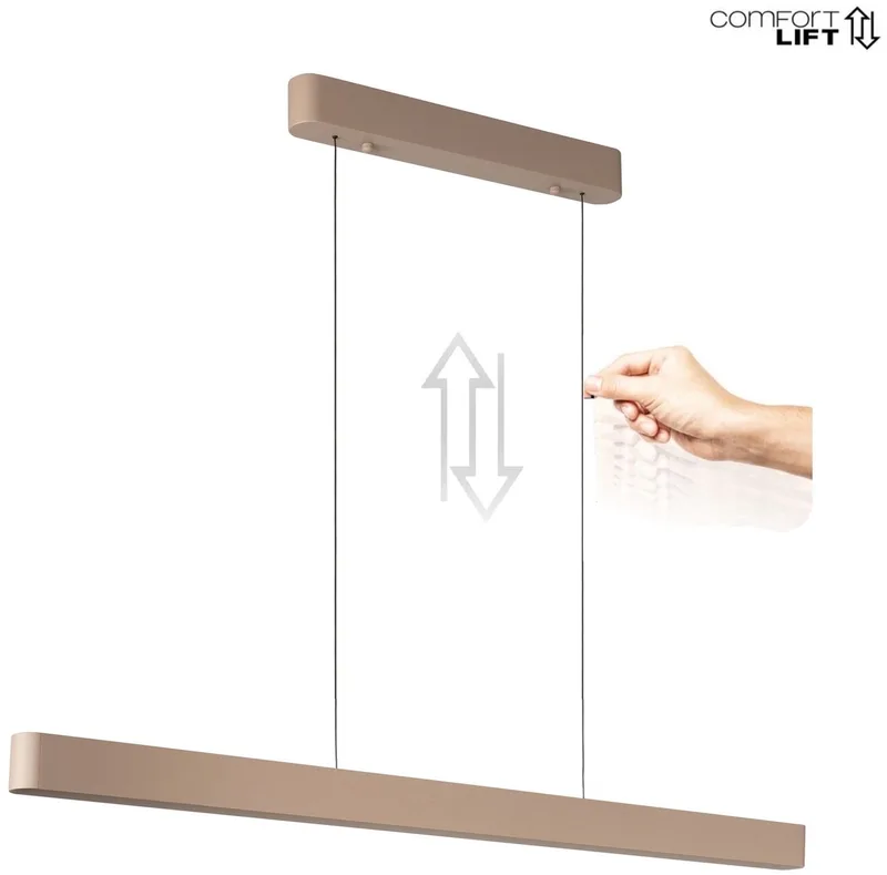 Hanglamp Quinn Up & Down 118cm by Highlight in Zand – product photo