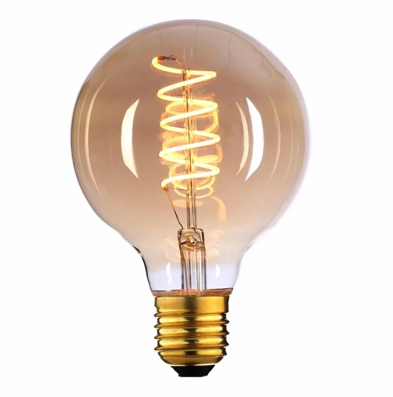 Led Globe lamp 125mm - 3 standen dimbaar 6watt E27 de Highlight – photo produit