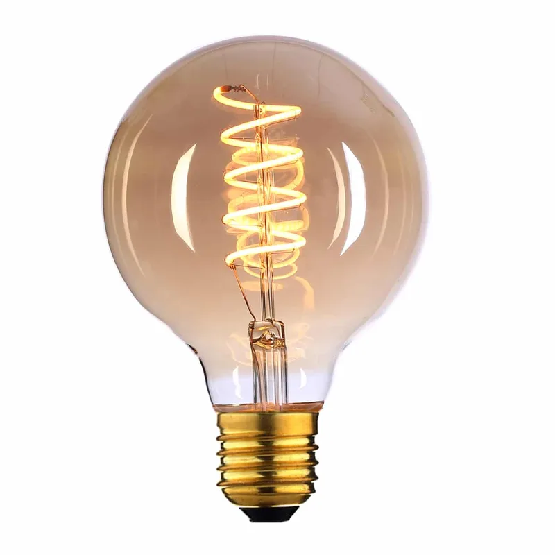 LED lamp | amber goud | dimbaar | E27 | 6 watt | 2200K | 260 lumen | 240V von Highlight – Produktfoto