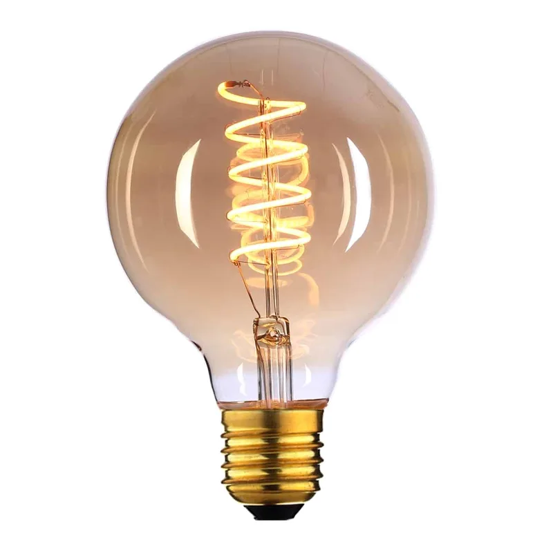 LED lamp | goud | dimbaar | E27 | 9 watt | 2200K | 650 lumen | 240V von Highlight – Produktfoto