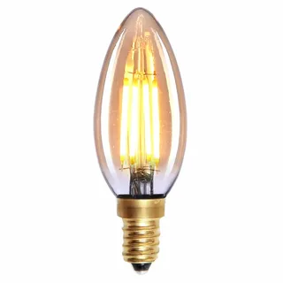 LED lamp | goud glas | dimbaar | E14 | 4 watt | 2200K | 280 lumen | 240V fra Highlight – produktbillede 1 af 2