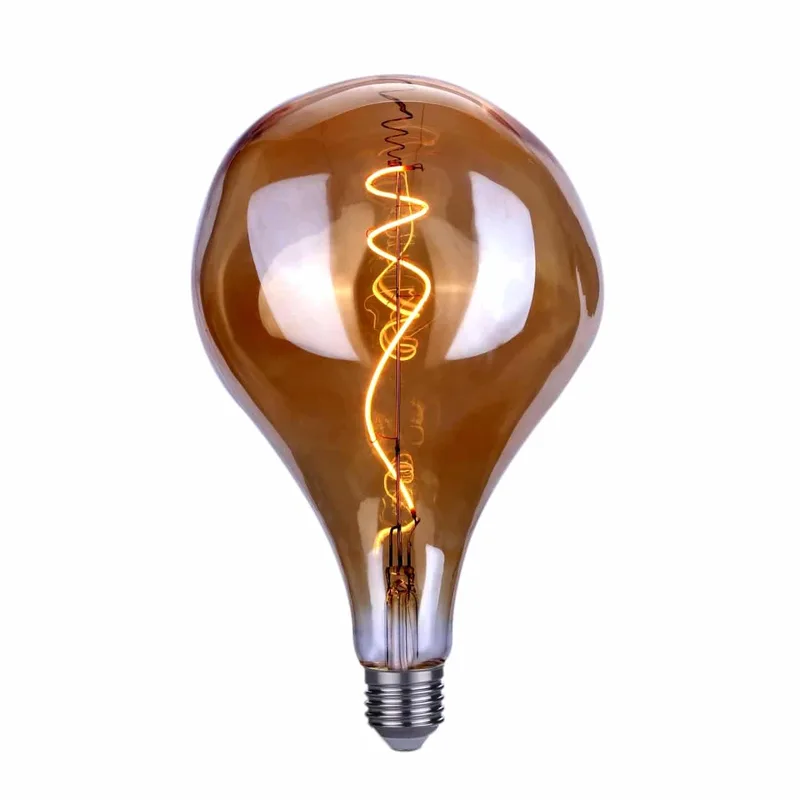 LED lamp | goudkleurig glas | dimbaar | E27 | 240V de Highlight – photo produit