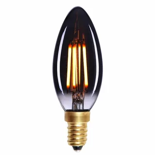 LED lamp | grijs smoke glas | dimbaar | E14 kleine fitting | 4 watt | 240V van Highlight – productfoto 1 van 2
