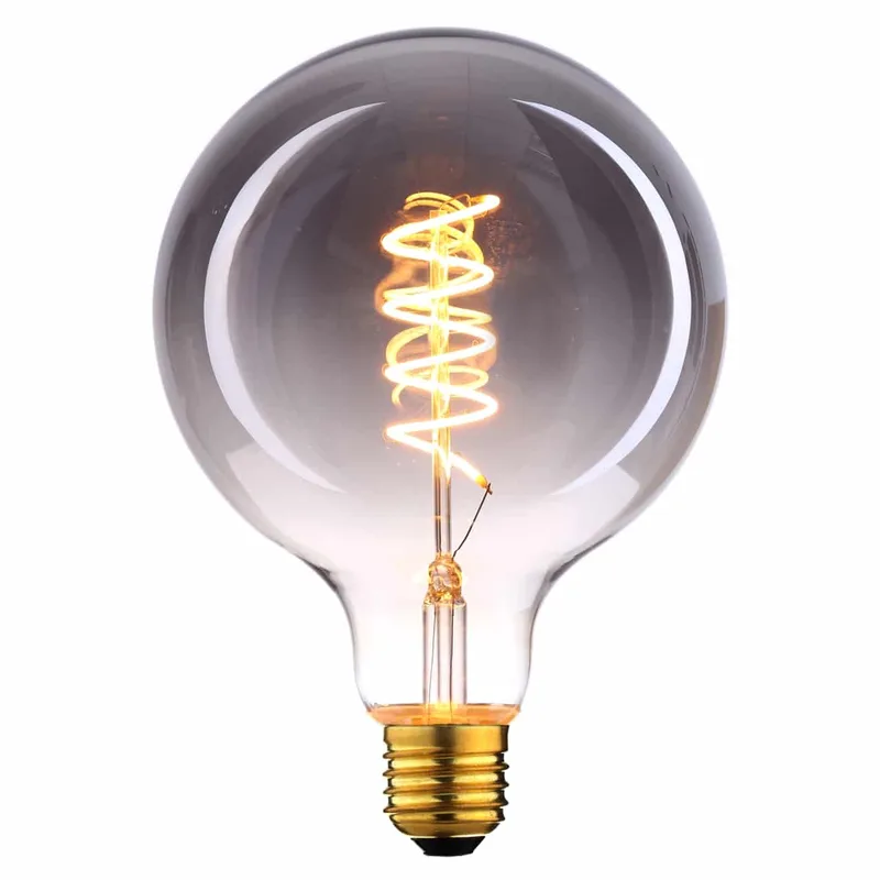 LED lamp | smoke | dimbaar | E27 | 6 watt | Ø80 mm | 2200K | 150 lumen | 240V de Highlight – photo produit