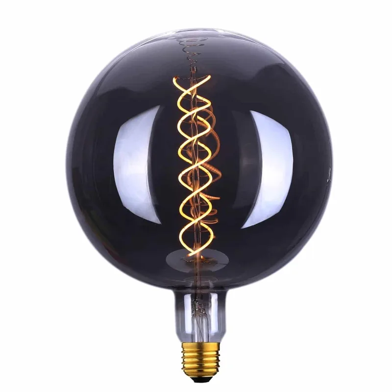 LED lamp | smoke grijs | dimbaar | E27 | 200 mm | 240 volt fra Highlight – produktbillede