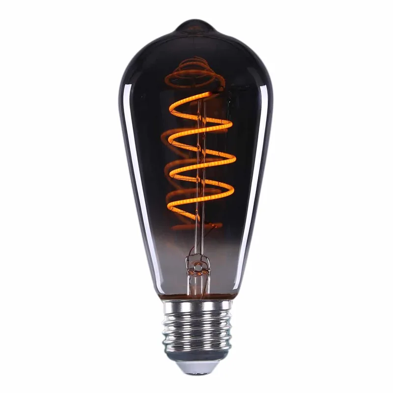 LED lamp | smoke grijs | dimbaar | E27 | 6 watt | Ø64 mm | 2200K | 150 lumen | 240V de Highlight – photo produit