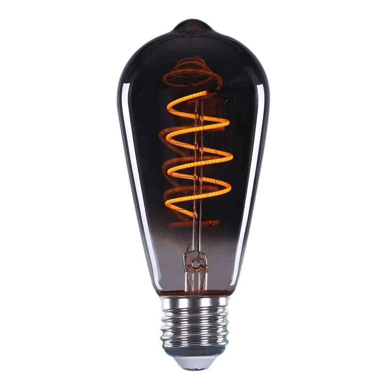 LED lamp | smoke titanium | dimbaar | E27 | 9 watt | 2200K | 350 lumen | 240V de Highlight – photo produit