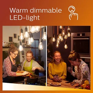 LED lamp | transparant | dimbaar | E27 | 8,5 watt | 240V de Highlight – photo produit 2 sur 3