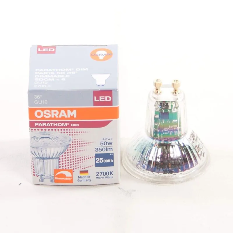 LED lamp | transparant | dimbaar | GU10 | 4,6 watt | 240 volt by Highlight – product photo