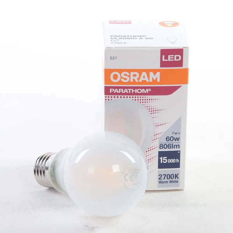 LED lamp | warm opaal | niet dimbaar | E27 | 7 watt | 2700 kelvin | 800 lumen | 240 volt de Highlight – photo produit