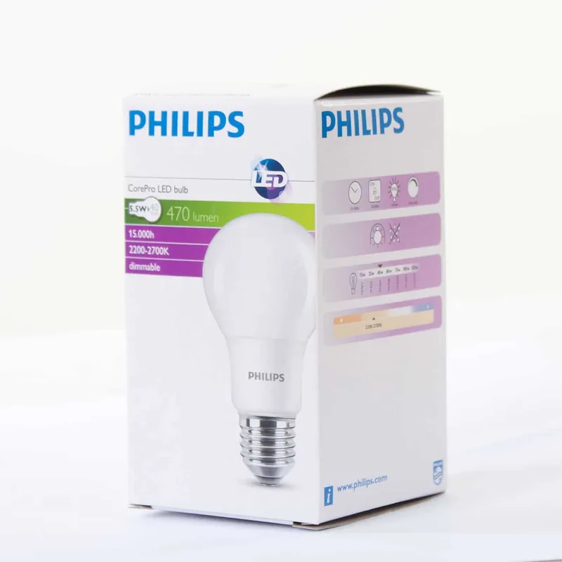 LED lamp | wit | dimbaar | E27 | 5 watt | 230V de Highlight – photo produit