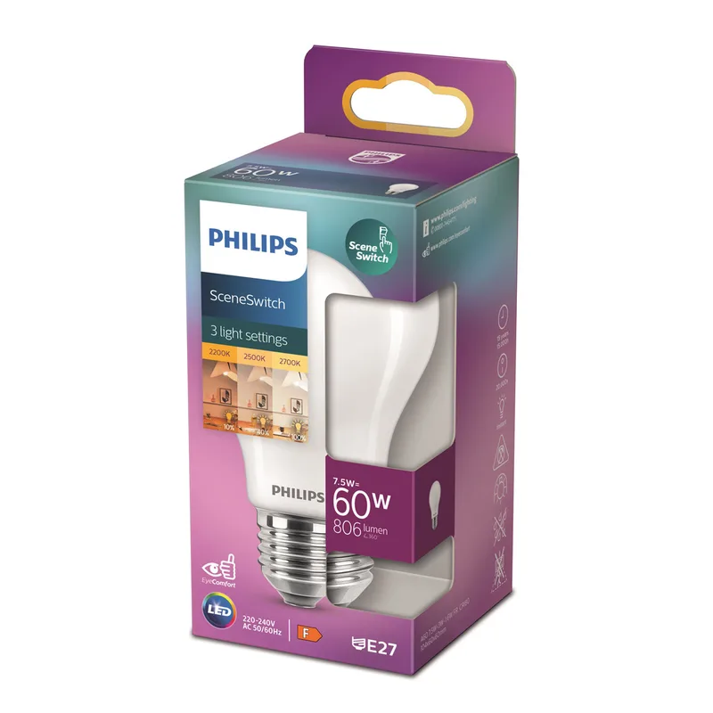 LED lamp | wit | dimbaar | E27 | 6 watt | 240V de Highlight – photo produit