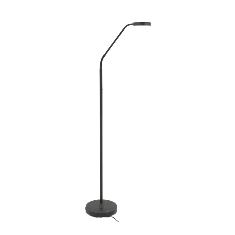 LED vloerlamp Comfort, 135 cm metaal CCT dimmer van Highlight in Zwart – productfoto