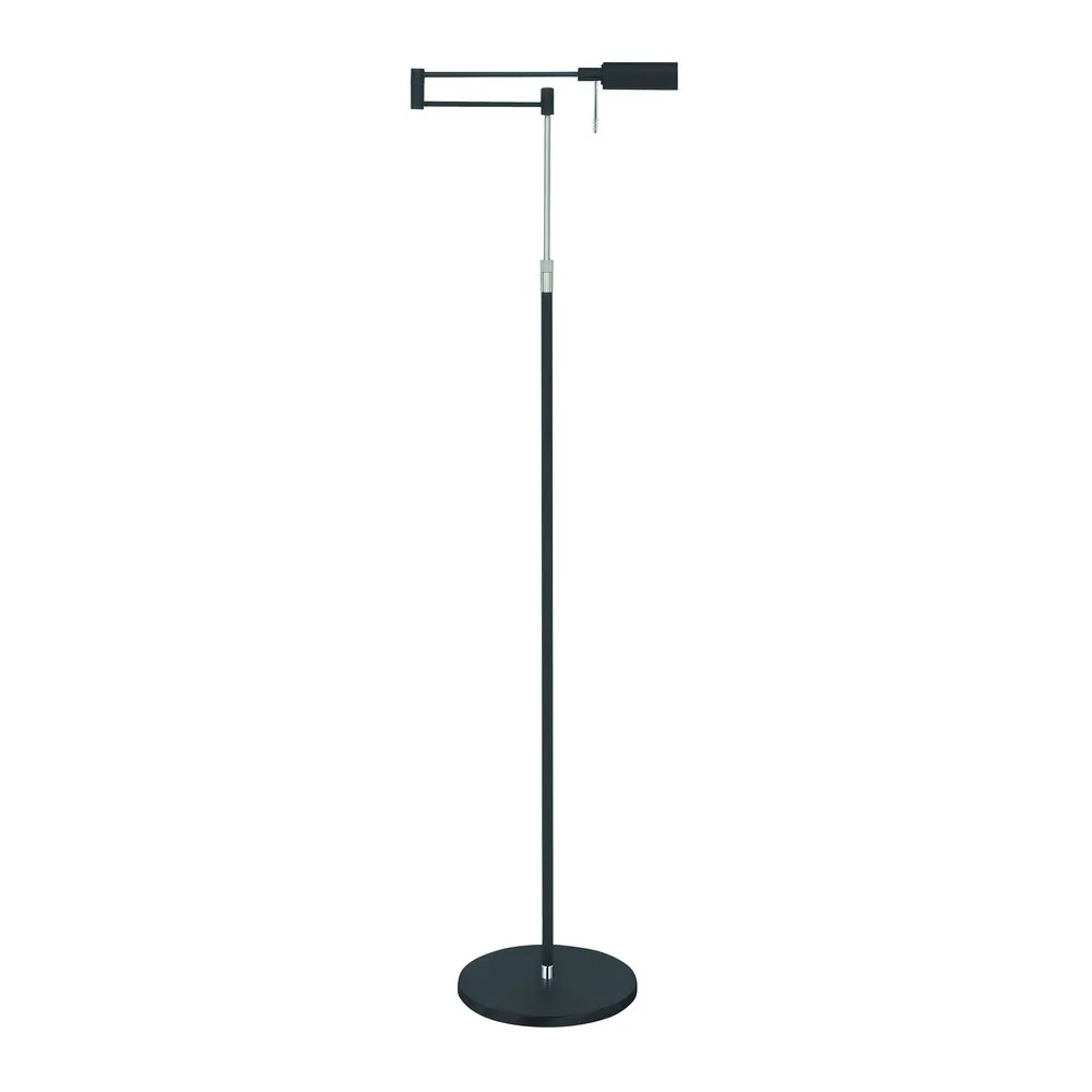 LED vloerlamp New Bari, hoogte 139 cm, metaal, dimmer fra Highlight i Sort – produktbillede 2 af 2