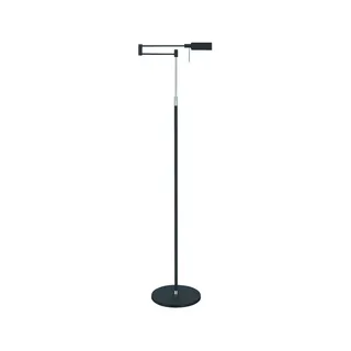 LED vloerlamp New Bari, hoogte 139 cm, metaal, dimmer fra Highlight i Sort – produktbillede 1 af 2