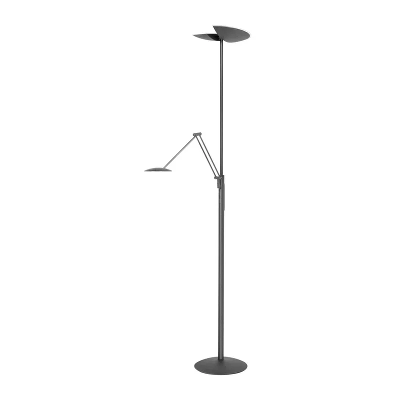 LED vloerlamp New Sapporo, 183 cm metaal Dimmer CCT fra Highlight i Sort – produktbillede