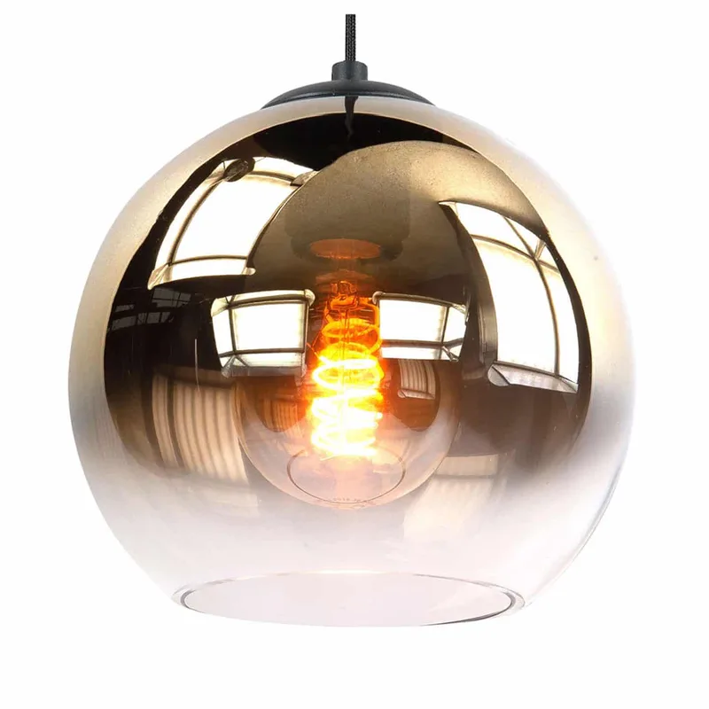 Los glas voor hanglamp | 30 cm | glas | amber | rond | decoratieve verlichting de Highlight – photo produit