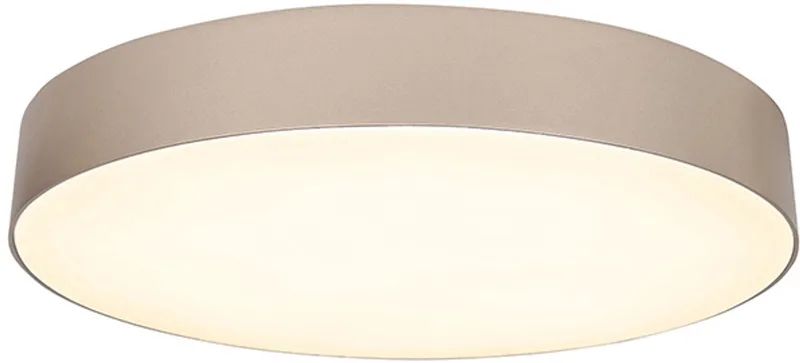 Moderne LED Plafonnieres Aura 1 Lichtpunt Rond Metaal Slaapkamer Gang/Hal Dimbaar Diameter 28cm de Highlight en Champagne – photo produit