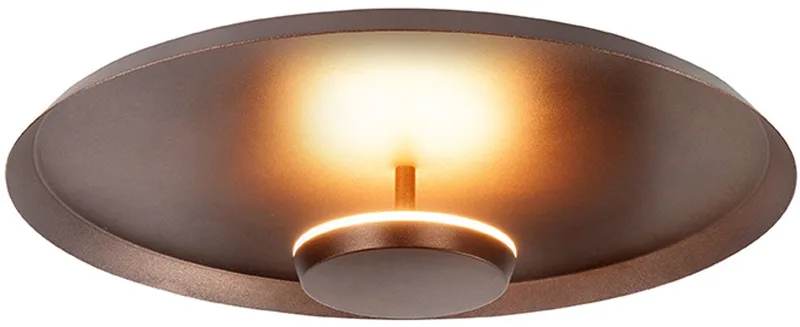 Moderne LED Plafonnieres Oro 1 Lichtpunt Rond Metaal Slaapkamer Gang/Hal Keuken Dimbaar Diameter 35,5cm by Highlight in Brown – product photo