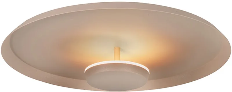 Moderne LED Plafonnieres Oro 1 Lichtpunt Rond Metaal Slaapkamer Gang/Hal Keuken Dimbaar Diameter 35,5cm de Highlight en Zand – photo produit