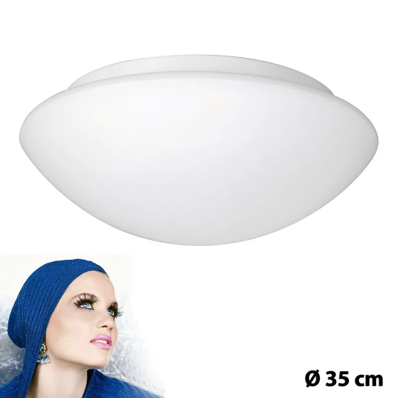 Moderne plafondlamp Neutral | opaal wit | glas | Ø 35 cm | modern design de Highlight – photo produit 1 sur 3