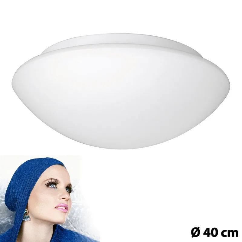Moderne plafondlamp Neutral | wit | glas | Ø 40 cm | modern design fra Highlight – produktbillede 1 af 3