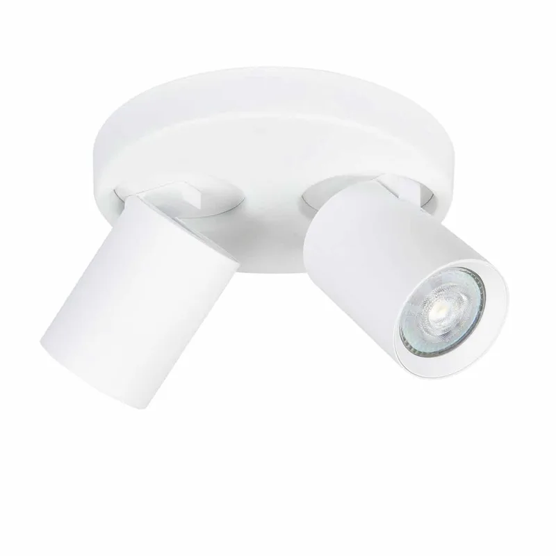 Oliver spots ronde wand| plafondspot wit | 2 lichts | kantelbaar | GU10 | dimbaar | moderne de Highlight – photo produit 1 sur 2