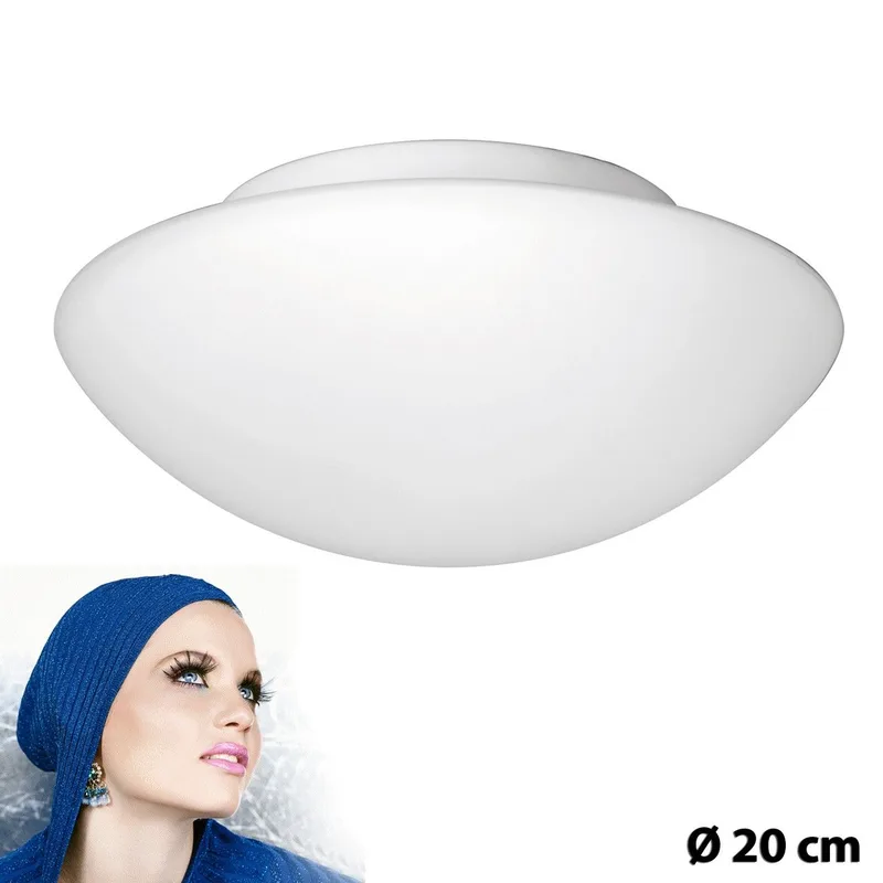 Opaal witte glazen plafondlamp Neutral Ø 20 cm - 6055.00 de Highlight – photo produit 1 sur 3