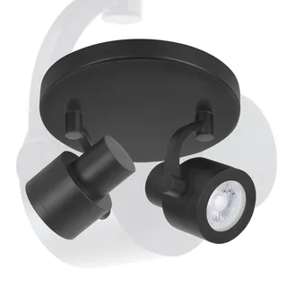 Opbouwspot | 17 cm | alto spots | 2 lichts | GU10 | zwart | metaal | moderne industriële verlichting von Highlight – Produktfoto 1 von 3