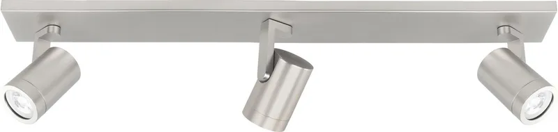 Opbouwspot Aston | Nickel | Rechthoek | GU10 | 3-voudig | 65cm de Highlight en Metaal – photo produit