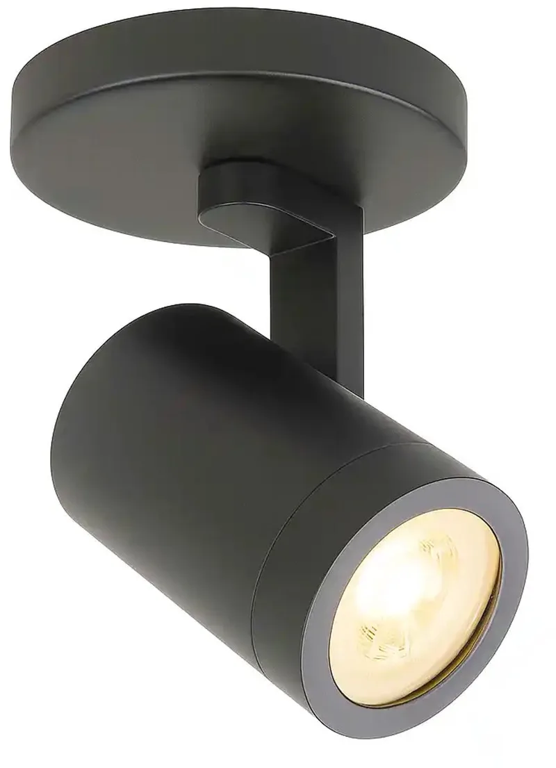 Opbouwspot Aston | Zwart | Rond | GU10 | 1-voudig | 10cm de Highlight en Metaal – photo produit