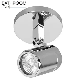 Opbouwspot badkamer | 10 cm | Rain spots IP44 | GU10 | chroom | glas metaal | moderne de Highlight – photo produit 1 sur 3