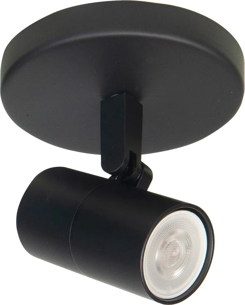 Opbouwspot Piccolo | Messing| Rond | GU10 | 1-voudig | 10cm by Highlight in Black – product photo