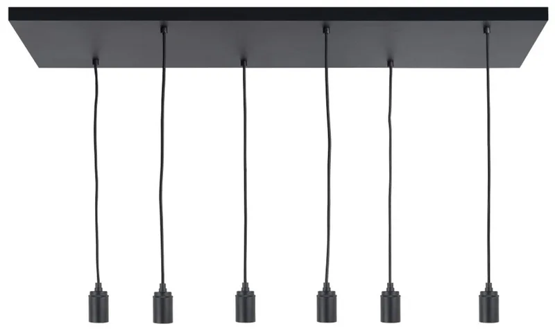 pendellamp Fantasy 6L van Highlight in Zwart – productfoto