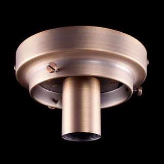 Plafondlamp | 25 cm | art deco met bronzen armatuur | E27 | brons wit | glas metaal | art deco retro de Highlight – photo produit 3 sur 3