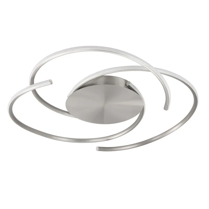 Plafondlamp | 49 cm | reverso/circles/plaza plafondlampen | 3 lichts | LED | grijs staal | aluminium fra Highlight – produktbillede