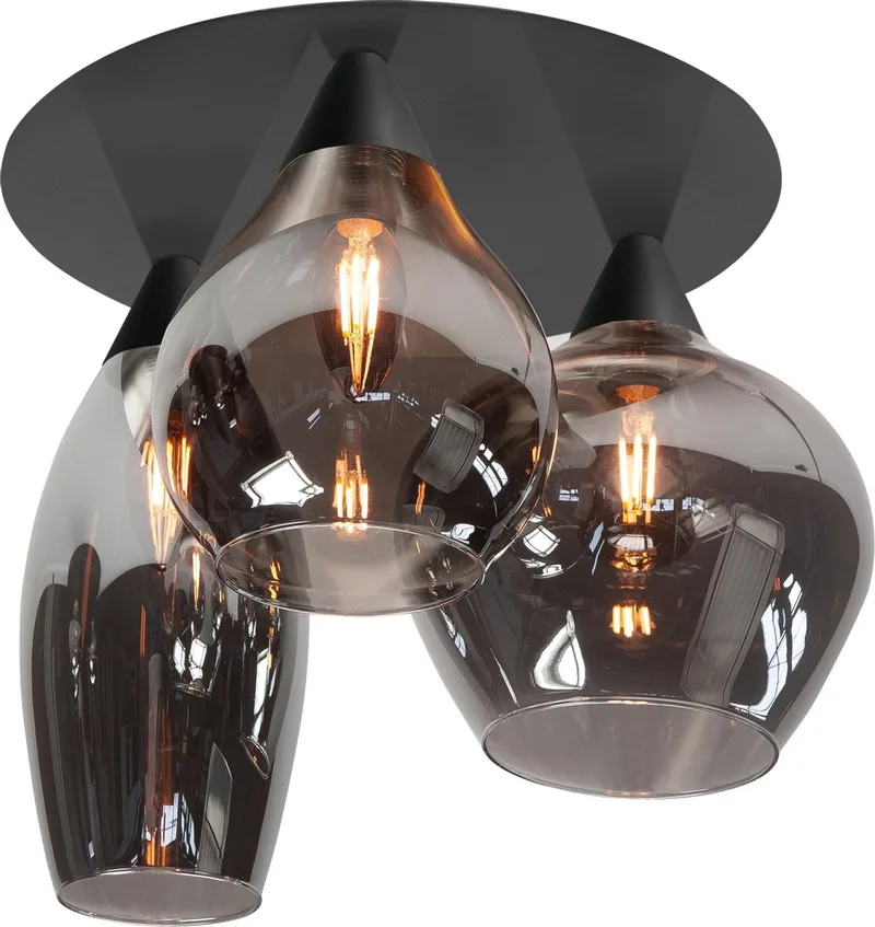 plafondlamp Cambio - smoke de Highlight en Noir – photo produit