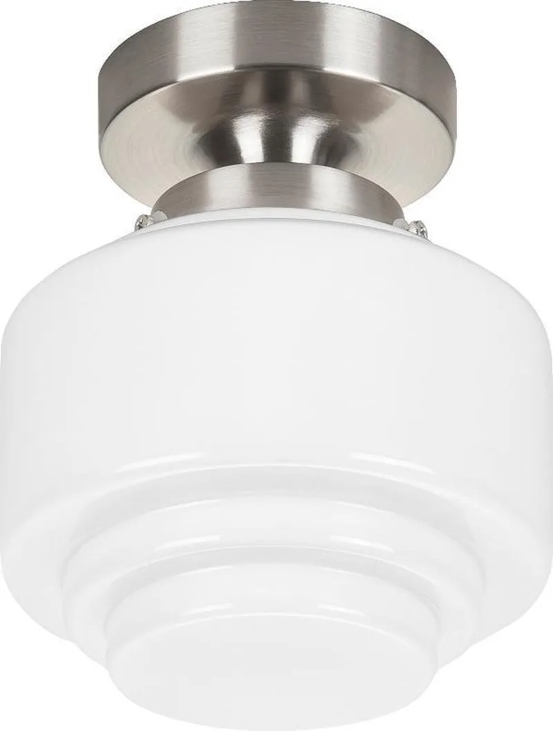 Plafondlamp Cambridge mini de Highlight en Geborsteld RVS – photo produit
