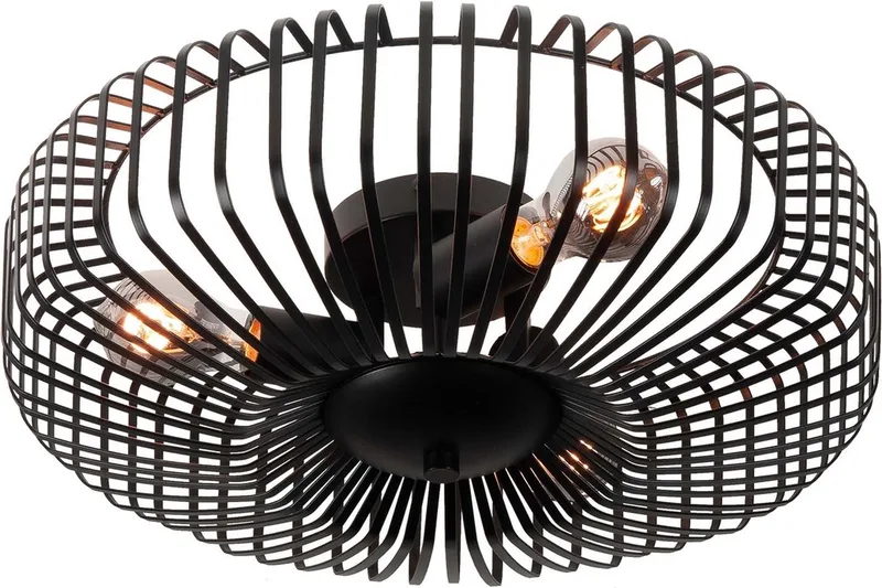 plafondlamp Nino 450 3 lichts från Highlight i Svart – produktbild