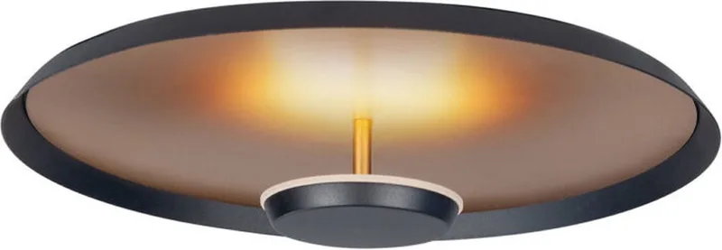 Plafondlamp Oro Ø 45 cm mat goud-zwart fra Highlight i Guld, Sort – produktbillede