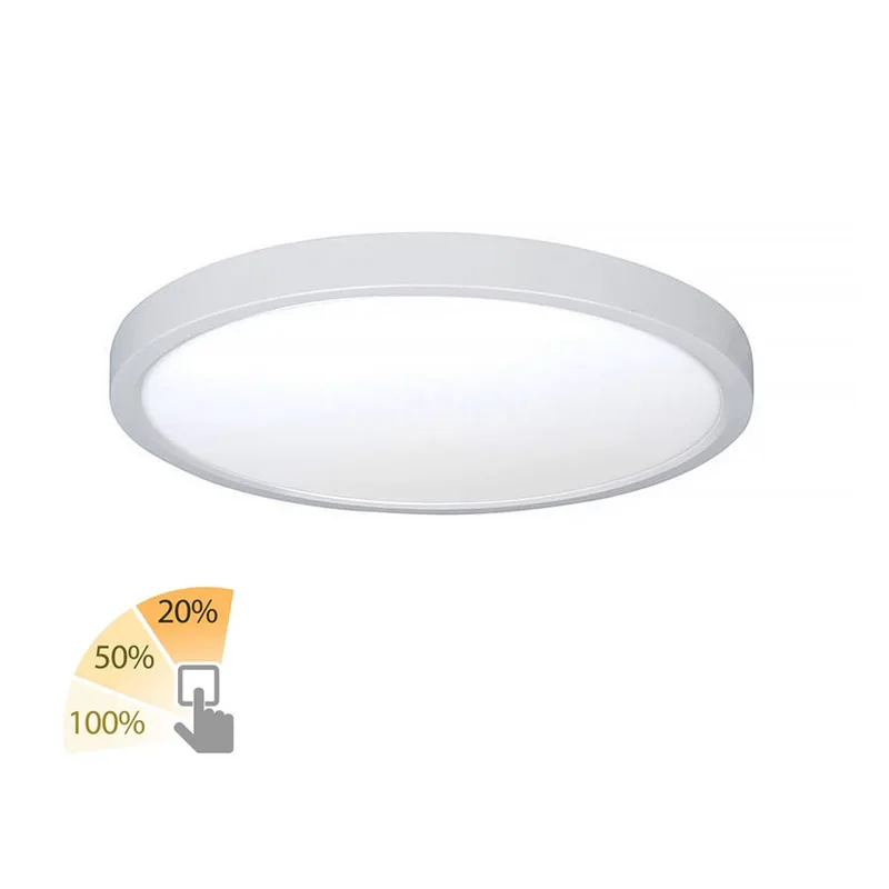 Plafondlamp Piatto Ø 30,5 cm 3 step DIM wit fra Highlight – produktbillede