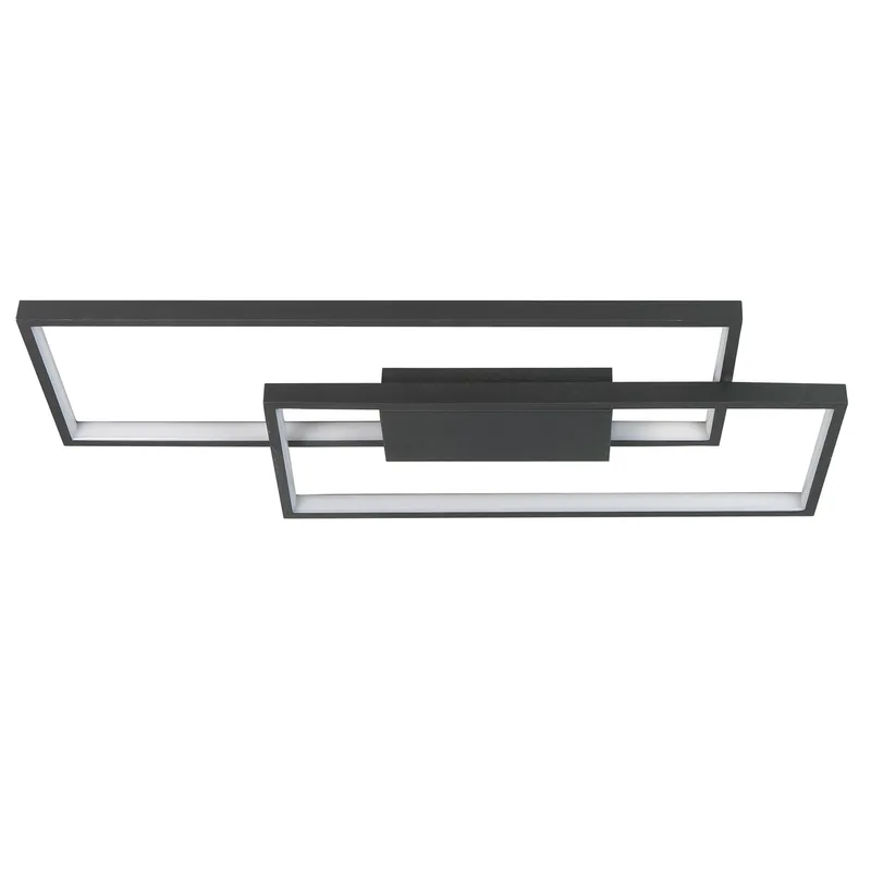 Plafondlamp Stretto rechthoek L 69 cm B 29 cm zwart fra Highlight – produktbillede