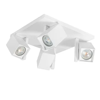 Plafondspot | 10 cm | Oslo spots | 4 lichts | GU10 | wit | metaal | moderne verlichting by Highlight – product photo 1 of 3