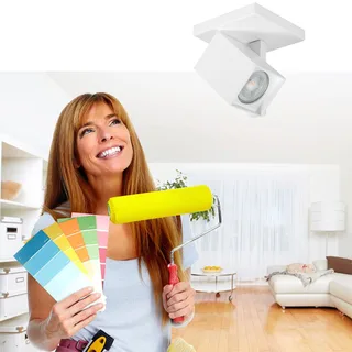 Plafondspot | 10 cm | oslo spots | GU10 | wit | metaal | moderne verlichting de Highlight – photo produit 2 sur 3