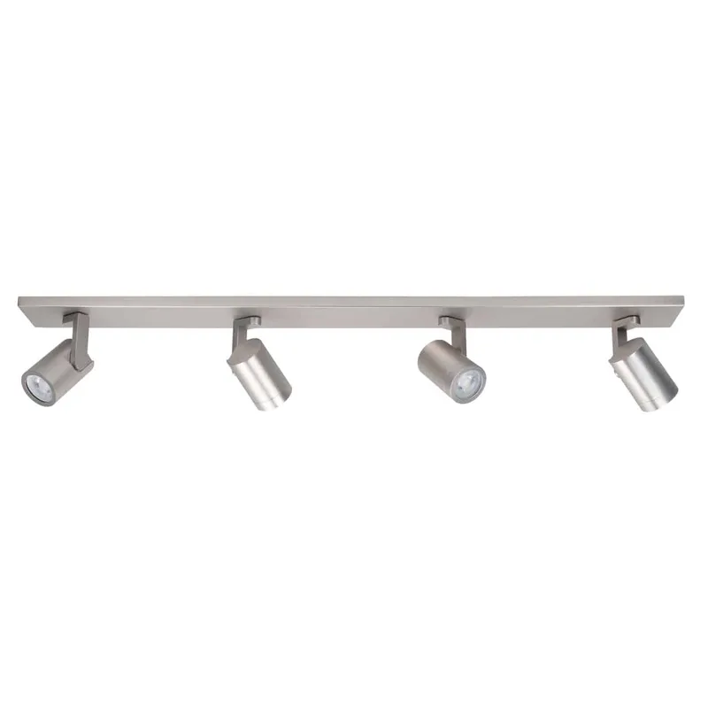 Plafondspot en wandspot | 91,5 cm | halospots mat staal | 4 lichts | GU10 | staal | metaal | moderne fra Highlight – produktbillede