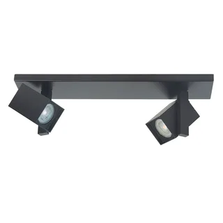 Plafondspot wandspot | 10 cm | oslo spots | 2 lichts | GU10 | zwart | metaal | moderne verlichting de Highlight – photo produit 1 sur 3