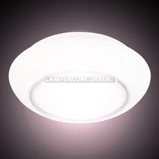 Plafonniere | 30 cm | tornado IP44 badkamer lamp | 2 lichts | E27 | chroom wit | glas metaal by Highlight – product photo 2 of 3