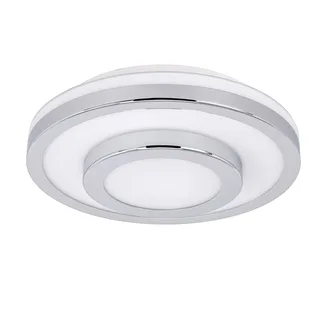 Plafonniere badkamer | 35 cm | master ring badkamer plafondlampen | 2 lichts | E27 | chroom wit de Highlight – photo produit 1 sur 3