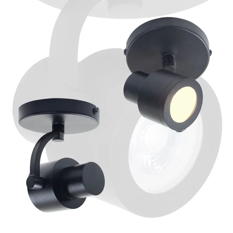 Spot | 10 cm | alto spots | GU10 | zwart | metaal | modern industrieel de Highlight – photo produit 3 sur 3