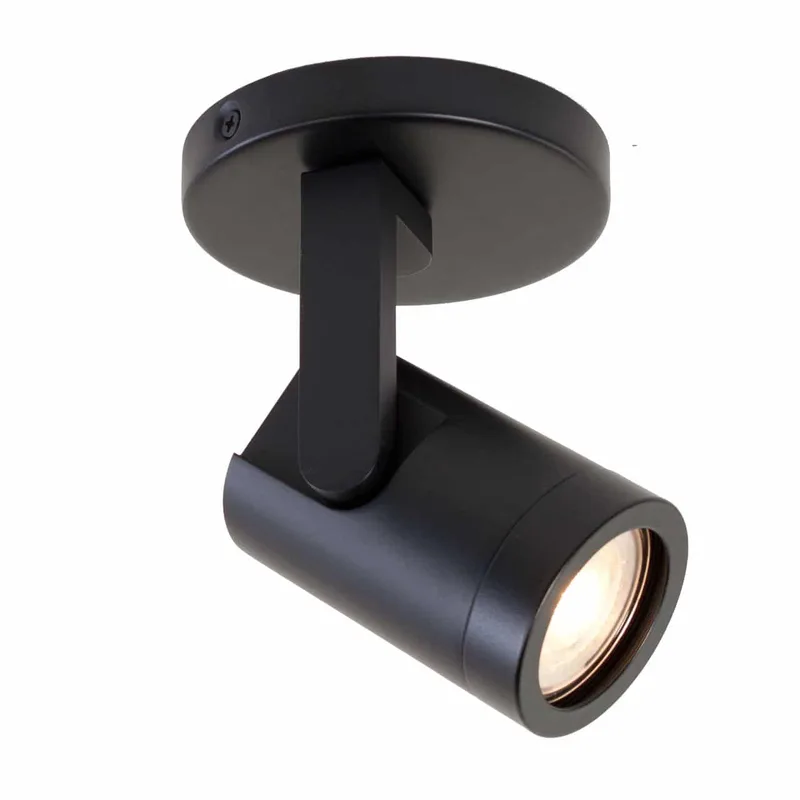 Spot | 10 cm | halospots zwart | GU10 | zwart | metaal | moderne accentverlichting de Highlight – photo produit 1 sur 2